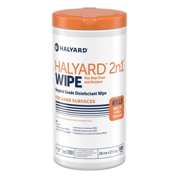 Halyard 2n1 Wipes Canister