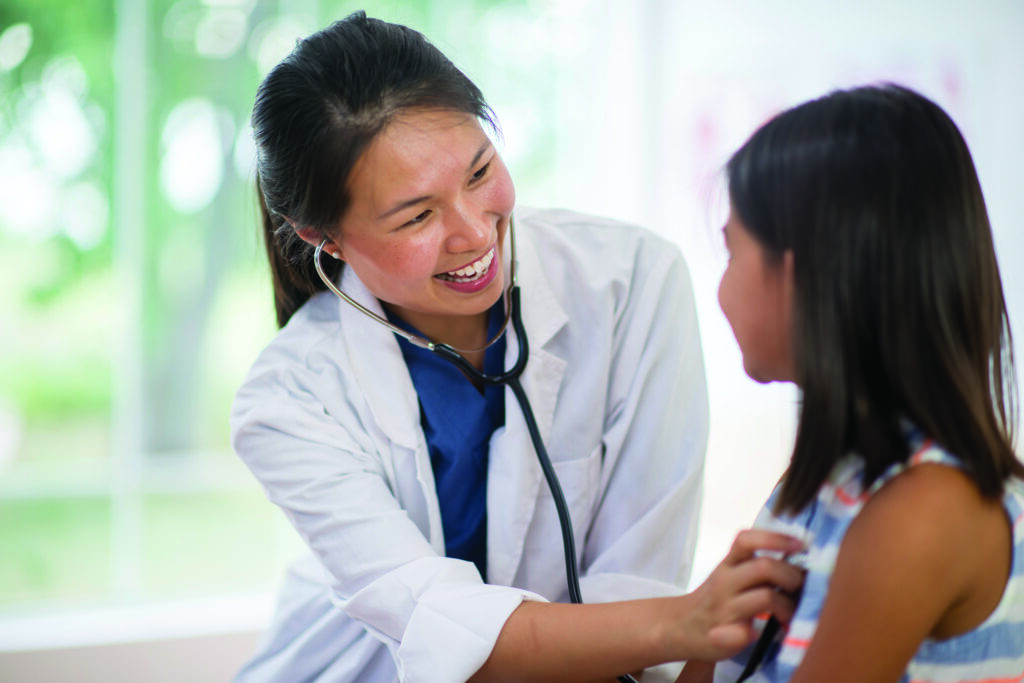 Elementary Age Girl at a Doctor's Appointment Why choose team medical